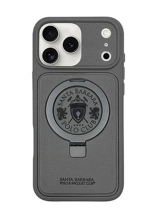 Чохол-накладка santa barbara polo & racquet club series primo (sb-ip17sppmo-6.3tgry) iphone 17 (6.3") titanium grey