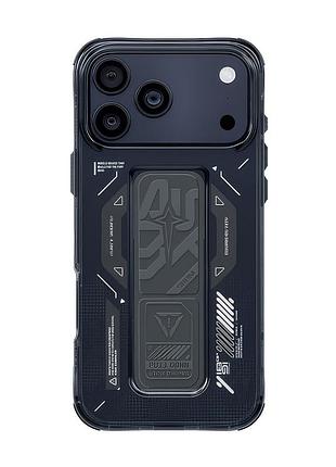 Чехол-накладка skinarma haxa (mag-charge + grip-stand) iphone 17 pro max (6.9") graphite
