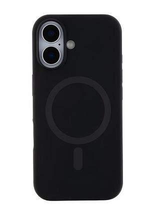 Чохол-накладка bizon silicone case (magsafe) для iphone 17 (6.3) black