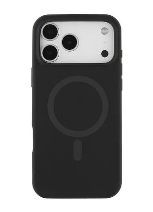 Чохол-накладка bizon silicone case (magsafe) для iphone 17 pro max (6.9) black