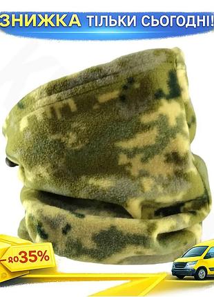 Ku баф флисовый kiborg universal fit с регулятором для зимних прогулок защита от холода и ветра uni2l_k