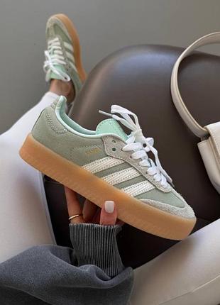 Adidas samba
platform olive