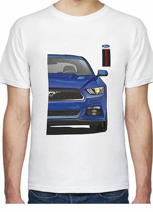 Футболка мужская avtolife с принтом ford mustang fr 117133 l белая