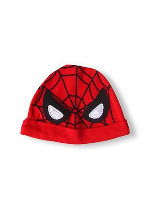 Красная легкая шапка человек паук marvel spider-man для мальчиков george 3-6 мес