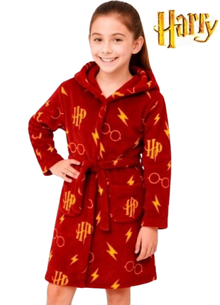 Дитячий махровий халат harry potter, 122-128,7-8 років