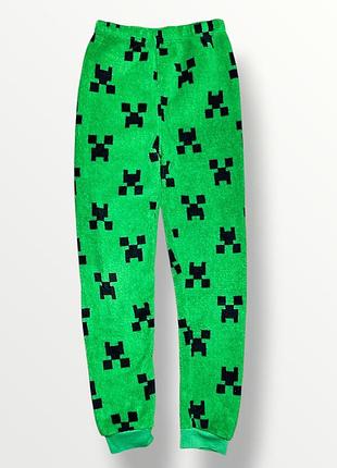 Primark теплі флісові штани піжамні minecraft на хлопчика
