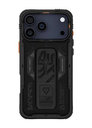Чехол-накладка skinarma phantom (mag-charge + grip-stand) iphone 17 pro max (6.9") black