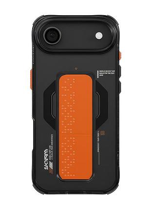 Чехол-накладка skinarma haxa (mag-charge + grip-stand) iphone 17 air (6.5") graphite