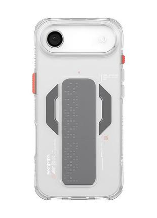 Чехол-накладка skinarma haxa (mag-charge + grip-stand) iphone 17 air (6.5") clear