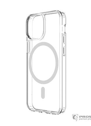 Чехол-накладка clear case с magsafe для iphone 12/12 pro