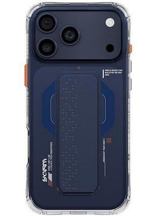 Чохол-накладка skinarma haxa (mag-charge + grip-stand) iphone 17 pro max (6.9") blue
