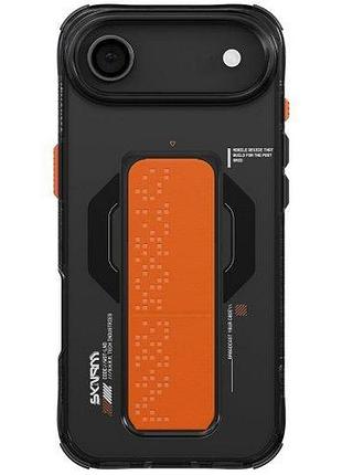 Чохол-накладка skinarma haxa (mag-charge + grip-stand) iphone 17 air (6.5") graphite