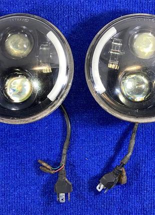 Фара led светодиодная пара 2шт ближний дальний ваз 2103 2106 трактор сельхозтехника