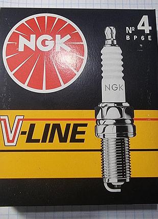 Свечи зажигания 0.8 bp6e №4 v-line 4 ваз 2101 2102 2103 2104 2105 2106 2107 нива тайга 2121 21213 ngk