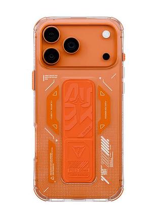 Чехол-накладка skinarma helio (mag-charge + grip-stand) iphone 17 pro max (6.9") orange