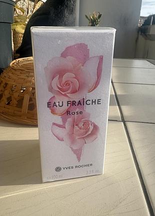 Туалетна вода yves rocher eau fraîche rose 100 мл (нова)