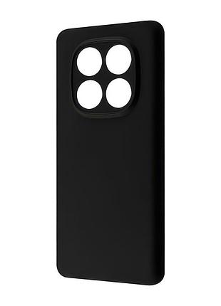 Чехол-накладка silicone case full xiaomi redmi note 14 pro 5g черный