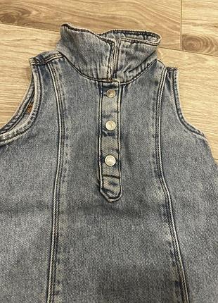 Джинсовий сарафан zara 2