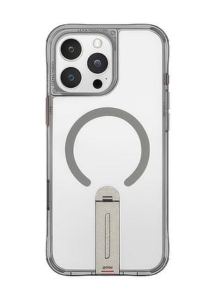 Чехол-накладка skinarma helix (mag-charge + 360° rotating stand) iphone 16 pro (6.3") titanium