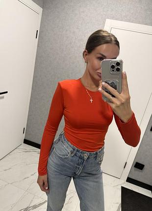 Боді zara помаранчевий