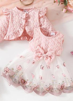 Новый праздничный комплект shein (платье + кофточка)