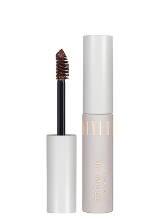 Туш для брів neverti brow up mascara 003 medium brown/коричнева (np502)