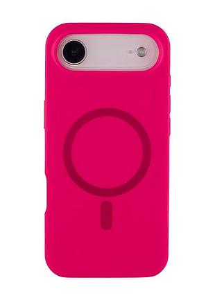 Чохол-накладка bizon silicone case (magsafe) для iphone air (6.6) hot pink