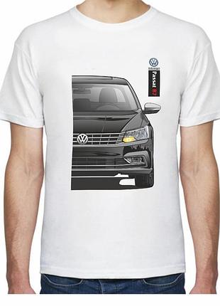 Футболка мужская avtolife с принтом volkswagen passat b7 fr 2077077 xxxl белая