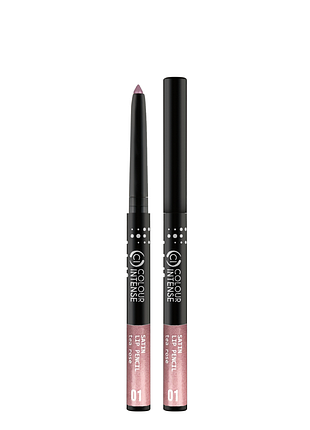 Карандаш для губ механический colour intense satin lip pencil, no 01 tea rose дымчато-розовый daily skin care