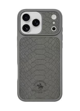 Чохол-накладка santa barbara polo & racquet club series knight (sb-ip17spknt-6.3tgry) iphone 17 (6.3") titanium grey