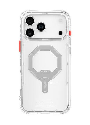 Чехол-накладка skinarma saido (mag-charge) iphone 17 pro (6.3") clear