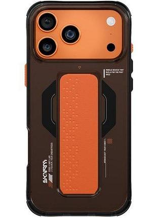 Чохол-накладка skinarma haxa (mag-charge + grip-stand) iphone 17 pro (6.3") graphite
