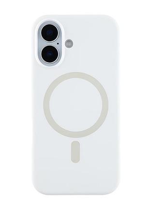 Чохол-накладка bizon silicone case (magsafe) для iphone 17 (6.3) white