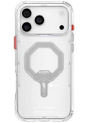 Чехол-накладка skinarma saido (mag-charge) iphone 17 pro (6.3") clear