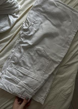 Джинси wide leg білі