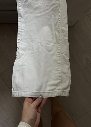 Джинси wide leg білі 4