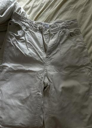 Джинси wide leg білі 3
