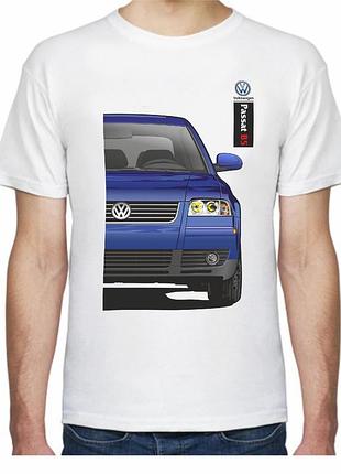 Футболка мужская avtolife с принтом volkswagen passat b5 fr 307405 l белая