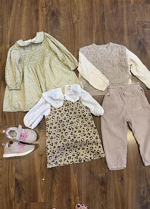 Zara штани/плаття, набір 2-3р