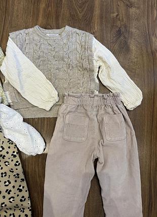 Zara штани/плаття, набір 2-3р 2