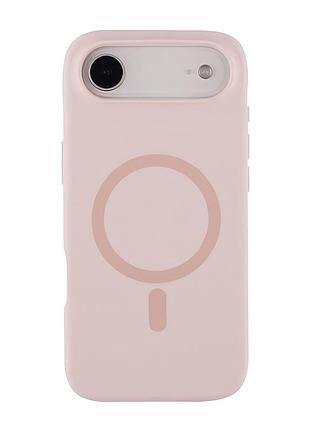 Чехол-накладка bizon silicone case (magsafe) для iphone air (6.6) pink