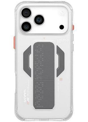 Чохол-накладка skinarma haxa (mag-charge + grip-stand) iphone 17 pro max (6.9") clear