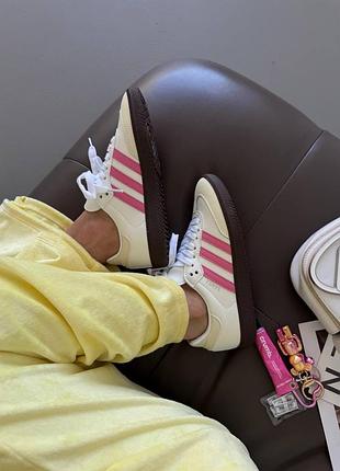 Adidas samba white / fuchsia 5