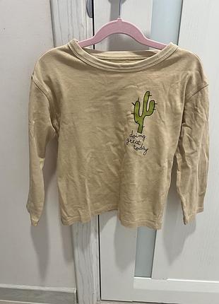 Реглан h&m бежевий 110/116, бавовна