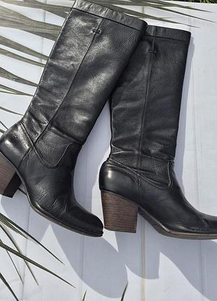 Стильные кожаные сапоги frye pull on 2