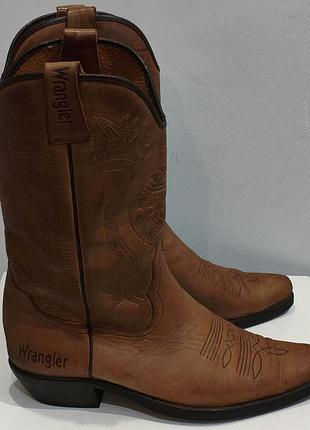 Винтажные байкерские мото ботинки сапоги wrangler western cowboy боты