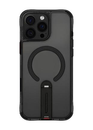 Чехол-накладка skinarma helix (mag-charge + 360° rotating stand) iphone 16 pro (6.3") black