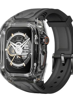 Ремінець з накладкою wiwu rambo watch band 42/44/45mm (wi-w013) black
