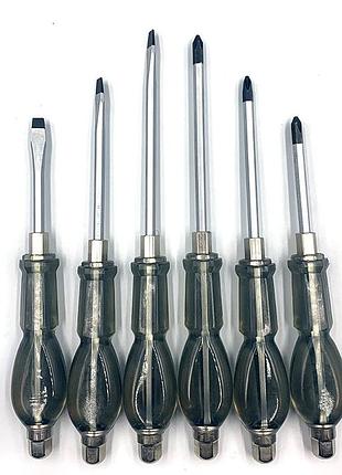 Набор отверток ударных 6 ед. (6.0x100mm, 6.0x125mm, 6.0x150mm) rewolt t0038