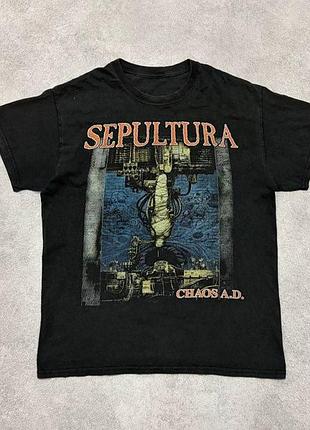 Вінтажна футболка sepultura - choas a.d. vintage